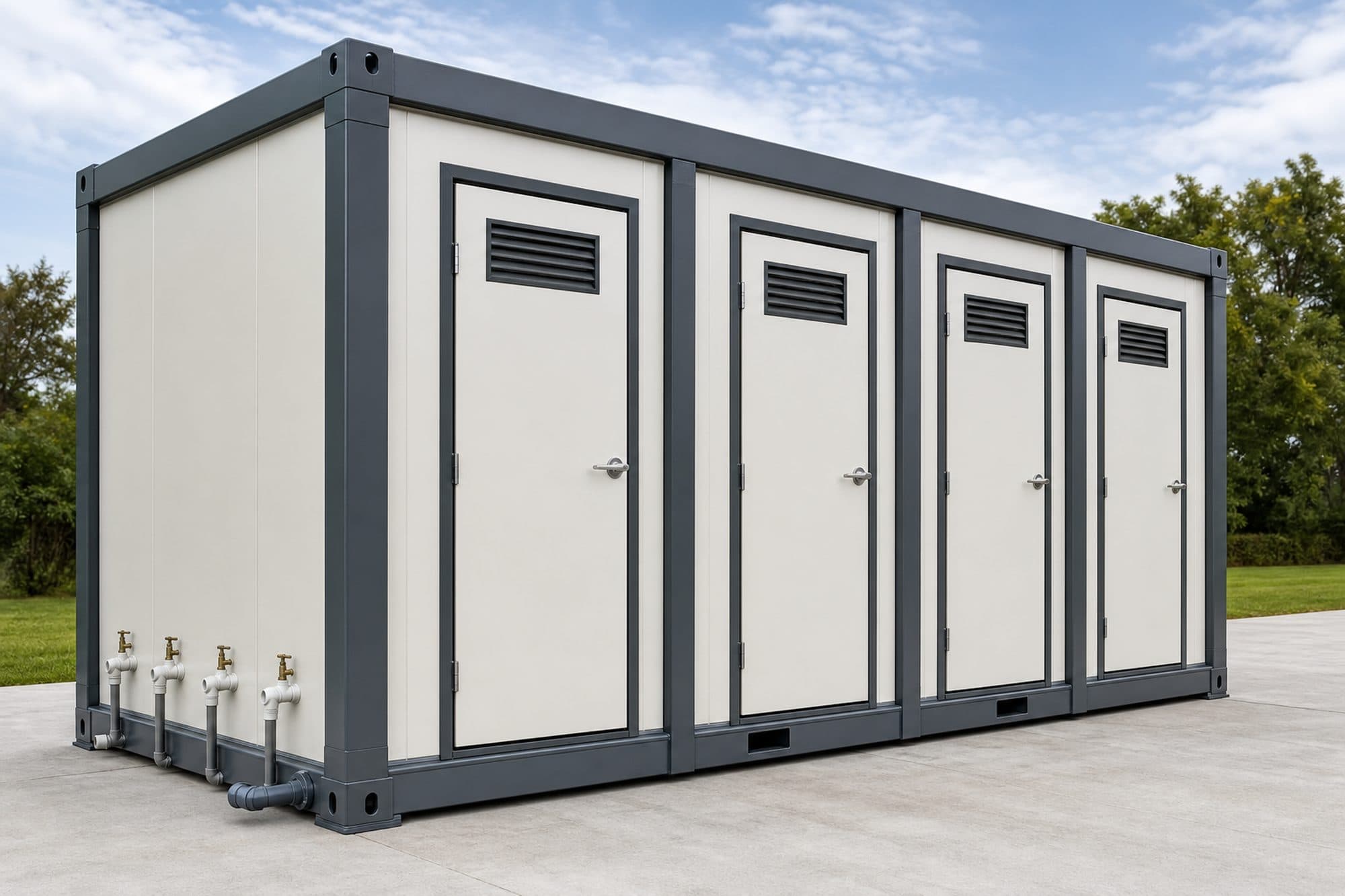 Hình minh hoạ: bếp ăn công trường bằng container